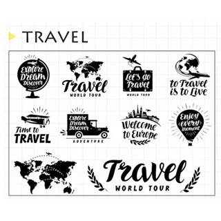 旅行系列 travel 第6彈 Moodtape 矽膠印章 透明印章 手帳印章 硅膠印章 旅行印章 旅行系列 水晶印章