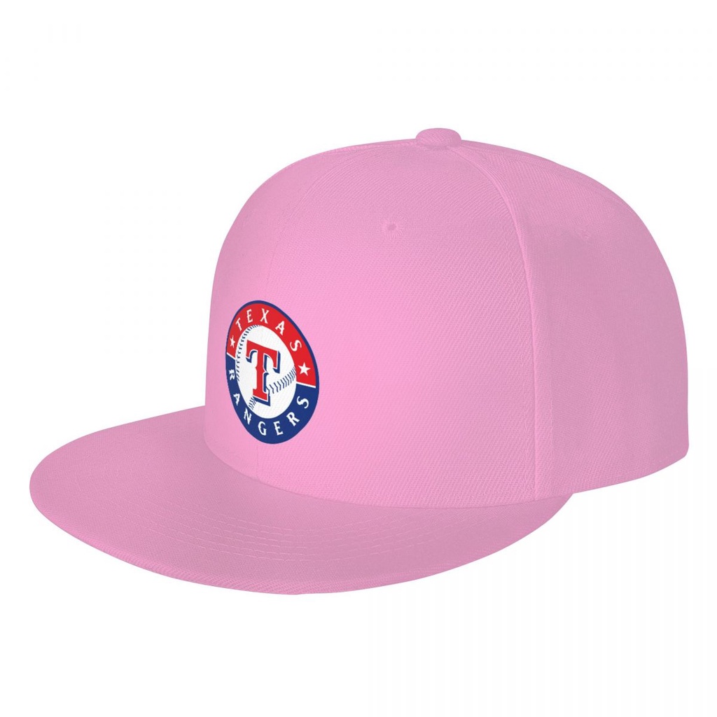 Texas Rangers Logo MLB 平帽遮陽帽 印花鴨舌帽太陽帽 帽子 板帽 嘻哈街舞帽 平沿帽 潮帽 平簷撞