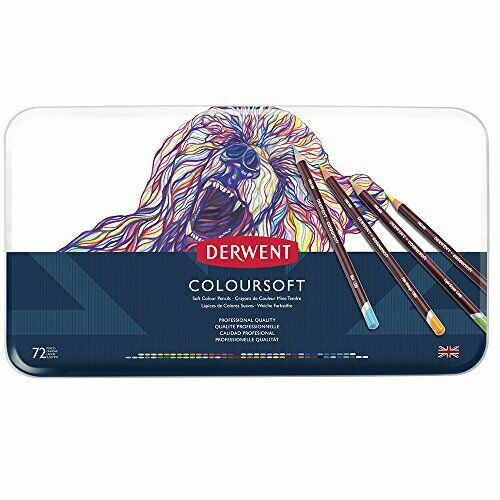 【板橋酷酷姐美術】英國 Derwent 德爾文 Coloursoft 軟性油性色鉛筆 (72色)