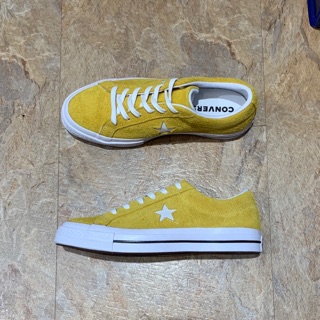 Converse One Star 黃色 麂皮 帆布鞋 板鞋 星星 復古 經典款 基本款 165033C