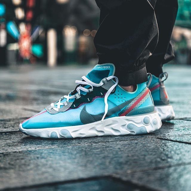 【S.M.P】Nike React Element 87 Royal Tint 冰藍 AQ1090-400