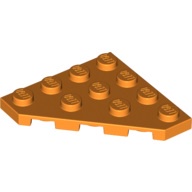磚家 LEGO 樂高 橘色 斜切轉角薄板 平板 Wedge Plate 4x4 Cut Corner 30503