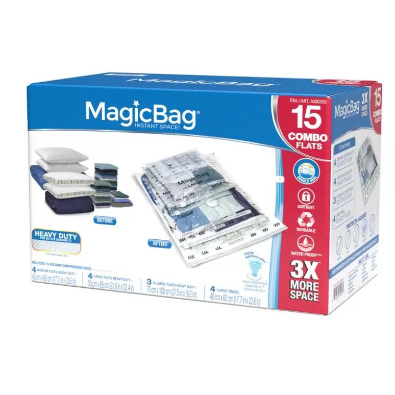 【好市多代購】MagicBag 真空壓縮收納袋15入 | Costco 收納袋 真空壓縮