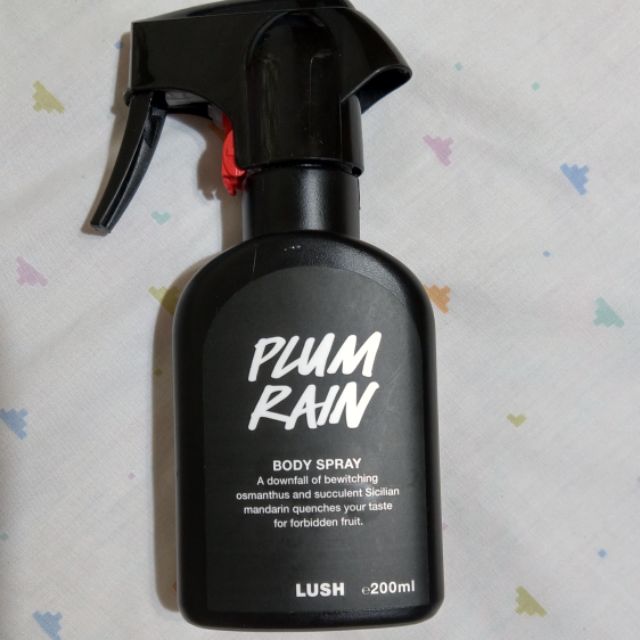 LUSH PLUM RAIN 梅雨 身體噴霧 二手 英國 限定 香水