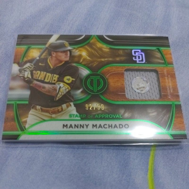 2022 MLB Topps Tribute Manny Machado /99 限量卡 貴貴盒厚卡 球衣卡 球員卡