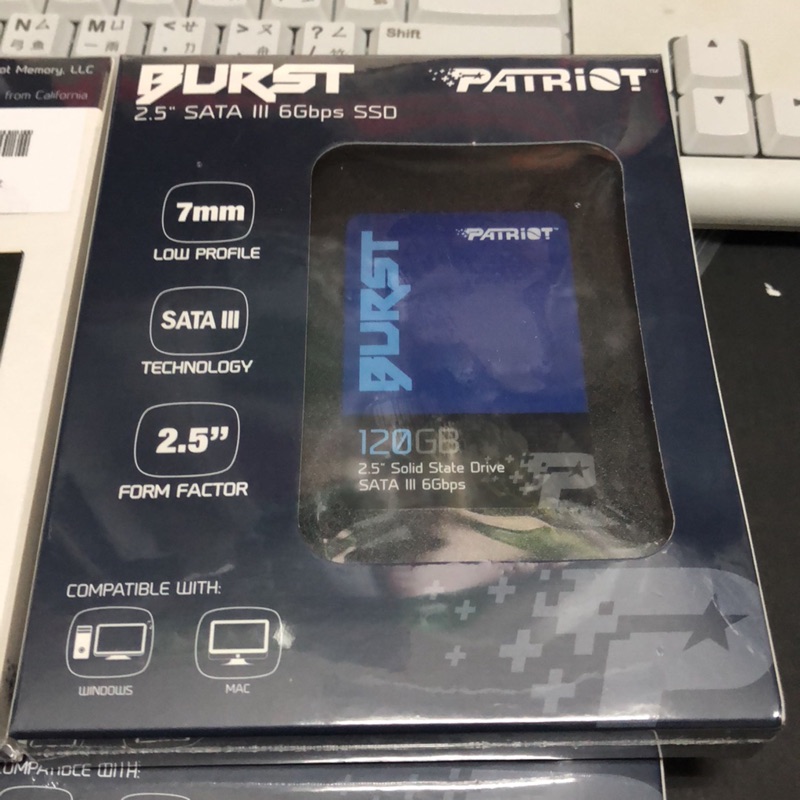 全新未拆  Patriot美商博帝Burst 120G 120GB 3D SSD讀560/寫540 120g SSD