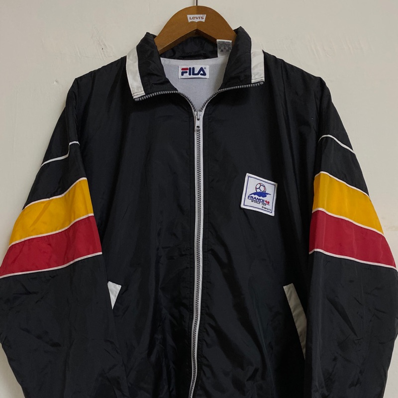 《舊贖古著》Fila 90s France98 世界杯 德國隊 熱身外套  夾克 古著 vintage