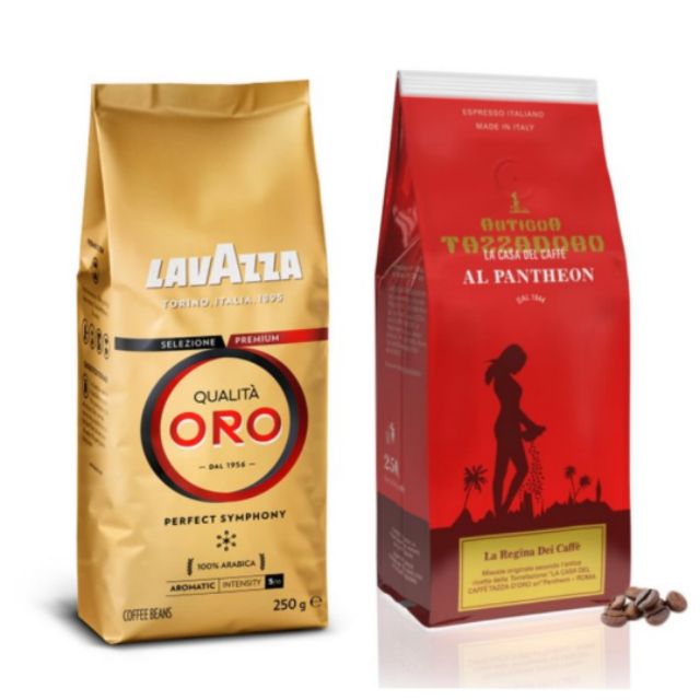 📢 現貨📢金杯女王咖啡豆250g+【LAVAZZA】ORO 金牌特級咖啡豆250g