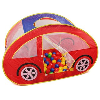 汽車帳篷遊戲球屋 /球池 (附100顆彩色球)