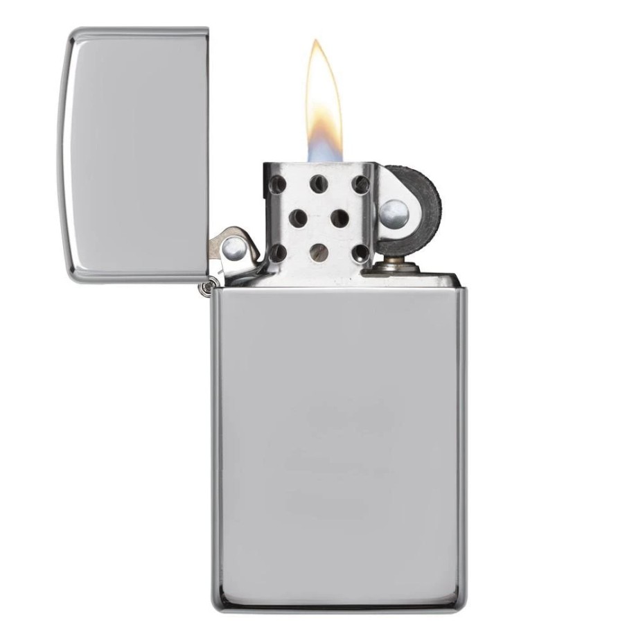 Zippo 燃油式煤油防風打火機 Slim High Polish 美製 鏡面鍍鉻 1610 不含燃油