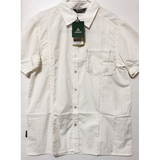 降售 全新 TUNAS歐都納 男款 A-S1201M Tactel短袖襯衫 商務洽公可穿 白色 五折出清