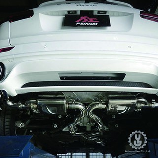 Fi EXHAUST Porsche Cayenne 958.2 3.6L 中段 X管 尾段 尾飾 排氣【YGAUTO】