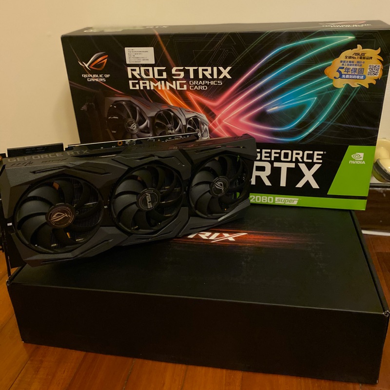 華碩 asus rog strix rtx2080 super O8g 顯示卡