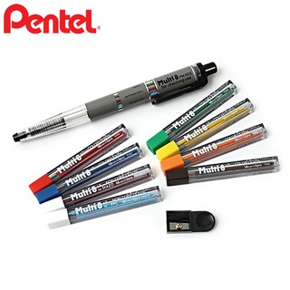 耀您館★日本飛龍Pentel八合一Multi 8機能筆組2mm八色鉛筆PH802ST附削筆芯器複合式色鉛筆繪圖筆彩色筆