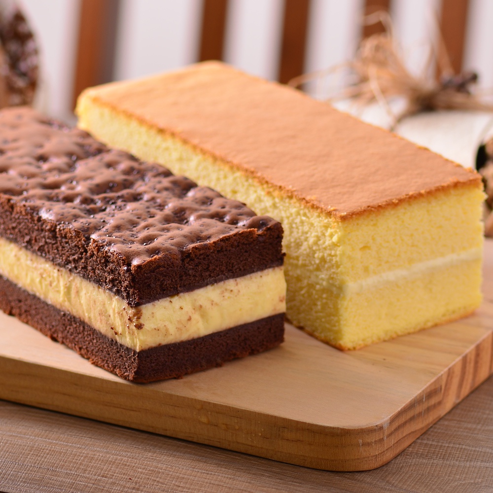 《the secret cake 法國的秘密甜點》諾曼地牛奶蛋糕+巧克力牛奶蛋糕 招牌兩入組