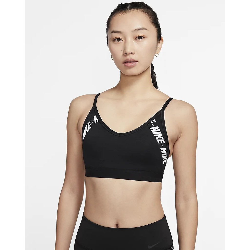 nike performance indy logo bra