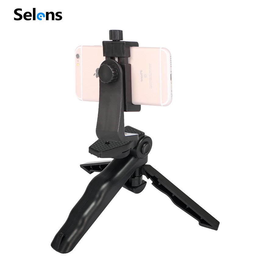 Selens 手機三腳架 手機支架迷你三腳架帶手機夾 gopro底座 適用於iphone三星LG等手機