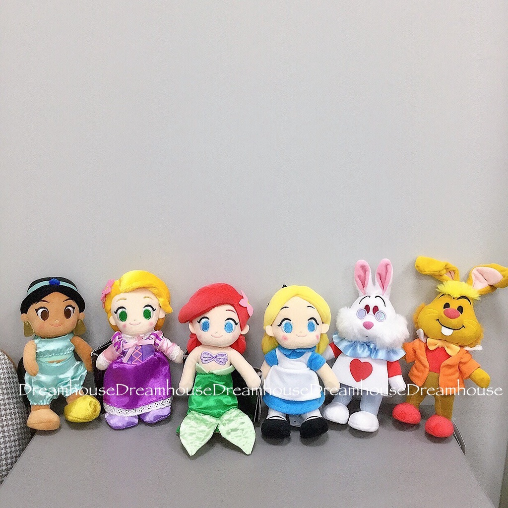 東京迪士尼 nuiMOs 茉莉 樂佩 小美人魚 愛麗絲 時間兔 三月兔 玩偶 娃娃 布偶