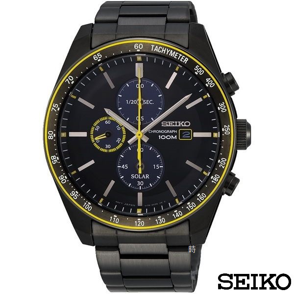 SEIKO 精工 太陽能 三眼計時腕錶 SSC729P1 _V176-0AZ0SD