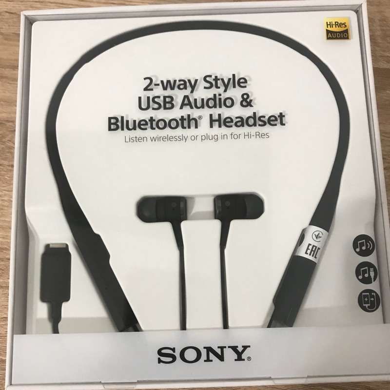 *全新未拆封*SONY SBH90高音質兩用藍芽耳機(黑色)