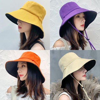 水桶帽雙面面罩防紫外線太陽帽