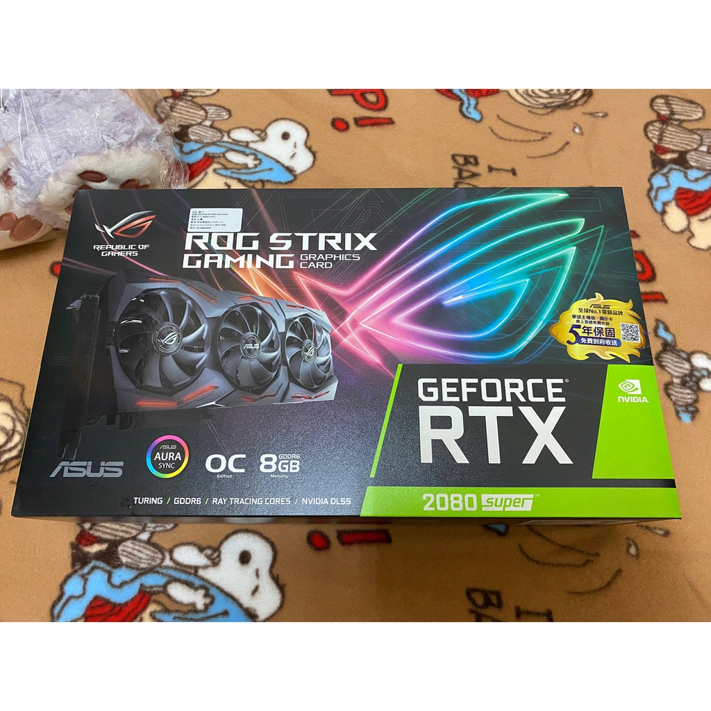 華碩 ROG Strix GeForce RTX 2080 SUPER O8G GAMING 全新未拆 2080S