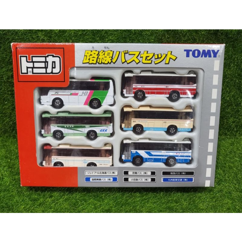 tomica tomy 多美 set 絕版 印刷巴士 盒組