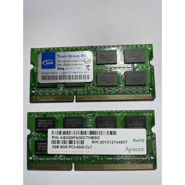 筆電用DDR3(二手）