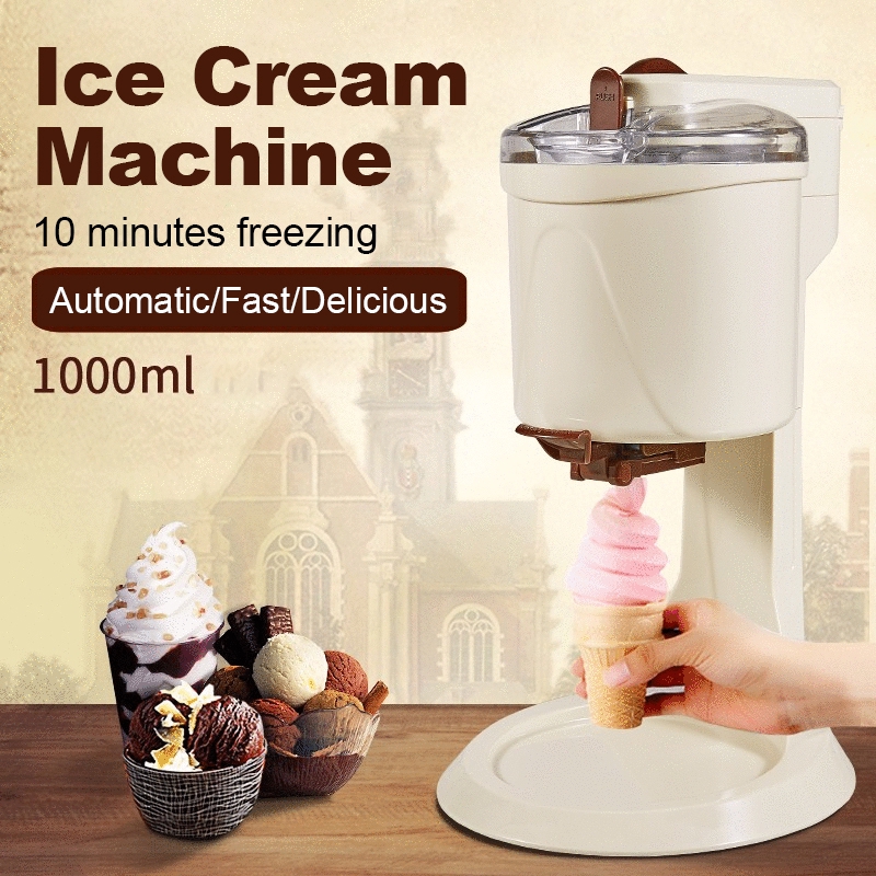 冰淇淋機全自動迷你水果冰淇淋機家用電動diy廚房家用水果甜點機220v 1L