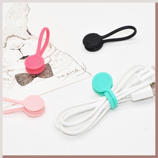 【EEHOME】✨現貨 糖果色矽膠磁鐵理線器 理線器 數據線收納 充電線收納 電線收納 磁鐵理線器 矽膠理線器 矽膠