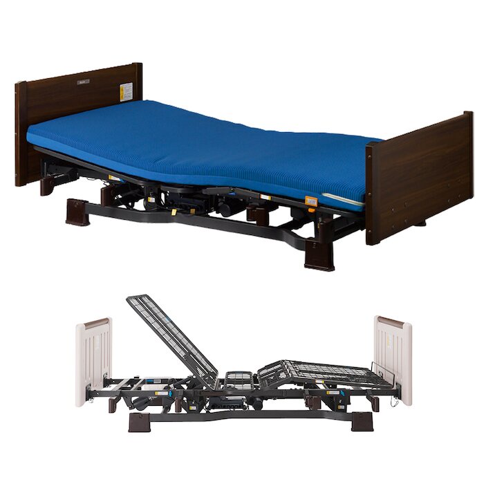 【海夫健康生活館】勝邦福樂智Miolet II 3馬達 電動照護床 標配木頭板+VFT熱壓床墊