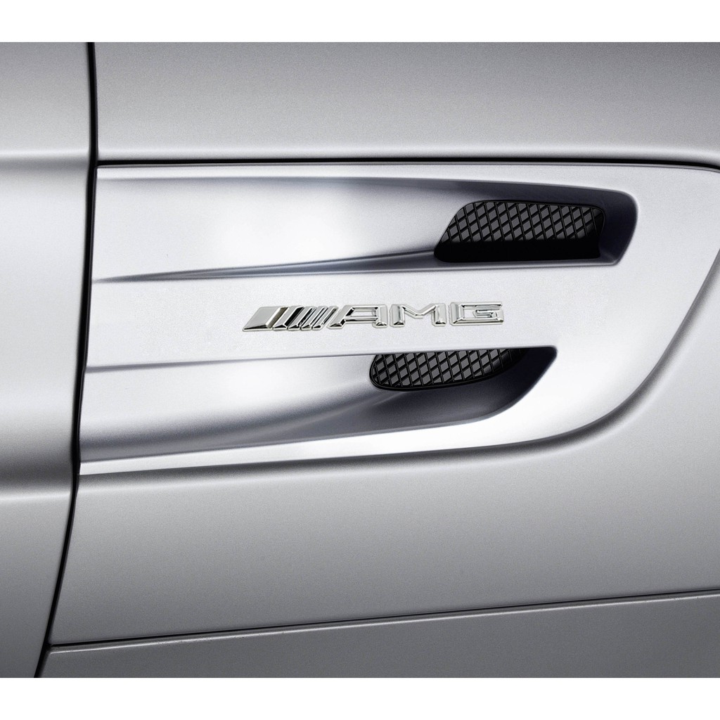 圓夢工廠 Benz W246 B200 B250 B180 葉子板 AMG 鍍鉻銀字貼 同原廠款式高13mm