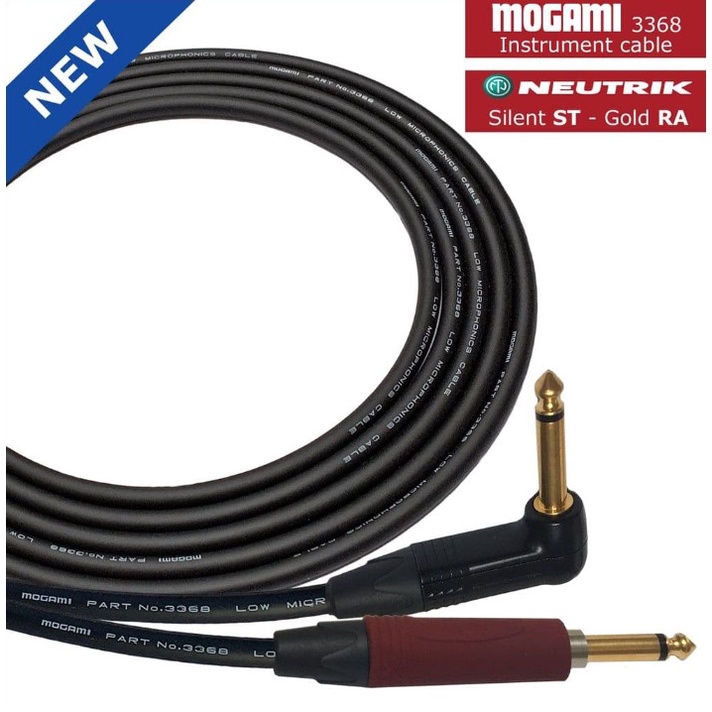 MOGAMI 3368+Neutrik 鍍金/靜音接頭 吉他/樂器導線