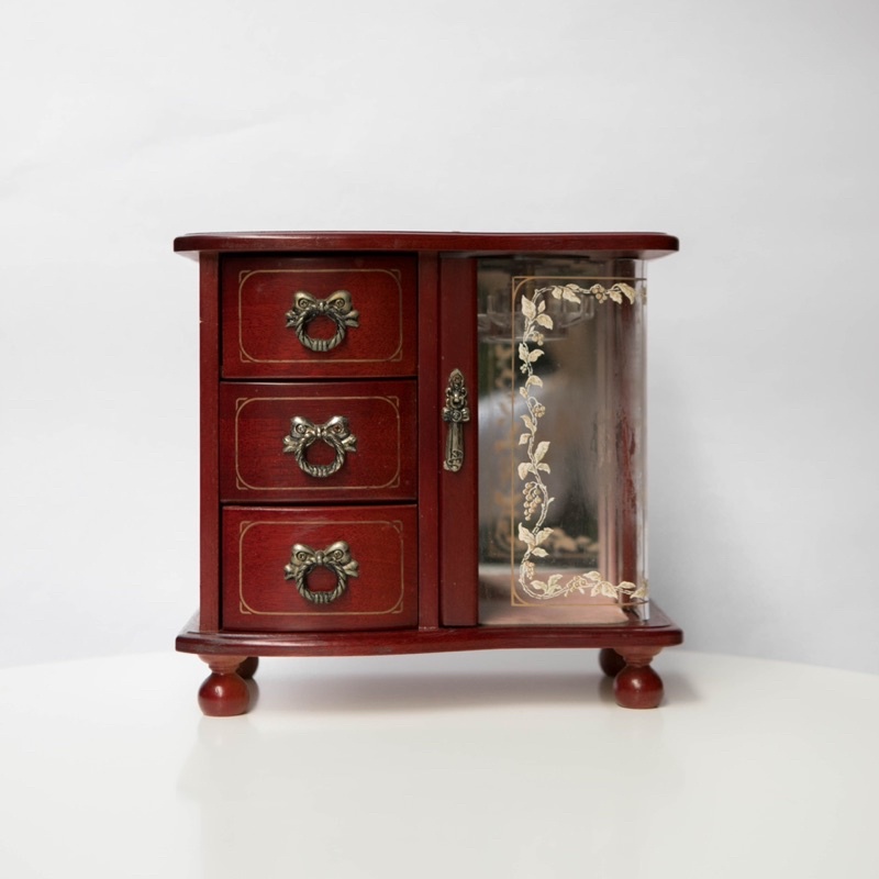 〈94amans〉日本製 古董珠寶音樂盒 收納盒
