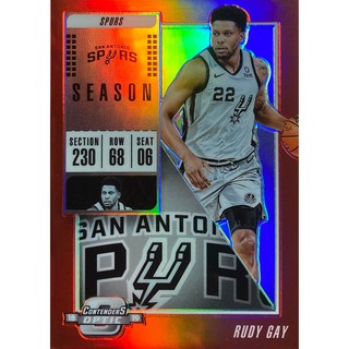 2018-19 Contenders Optic Rudy Gay 紅亮 特卡