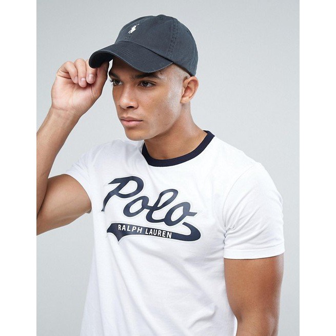 全新正品 Polo Ralph Lauren 大馬 經典LOGO款 刺繡可調式棒球帽 現貨深灰