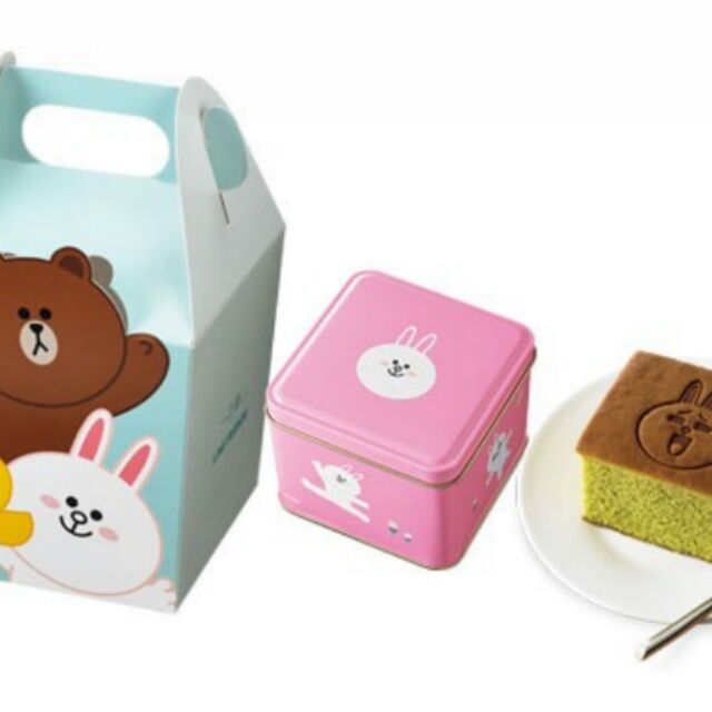 一之鄉【LINE FRIENDS】兔兔翠玉茗茶蜂蜜蛋糕歡樂單提盒