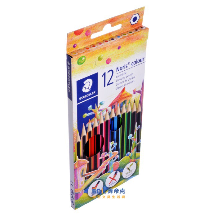 STAEDTLER 施德樓 WOPEX油性色鉛筆 185-C12 紙盒 12色組