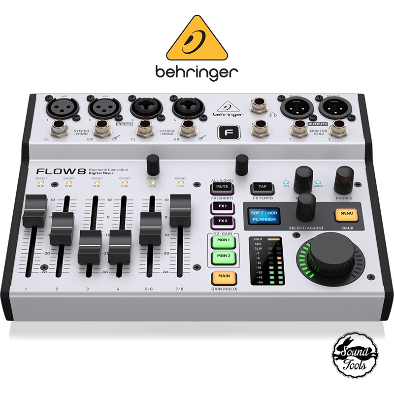 Behringer Flow 8 數位混音器 【桑兔】