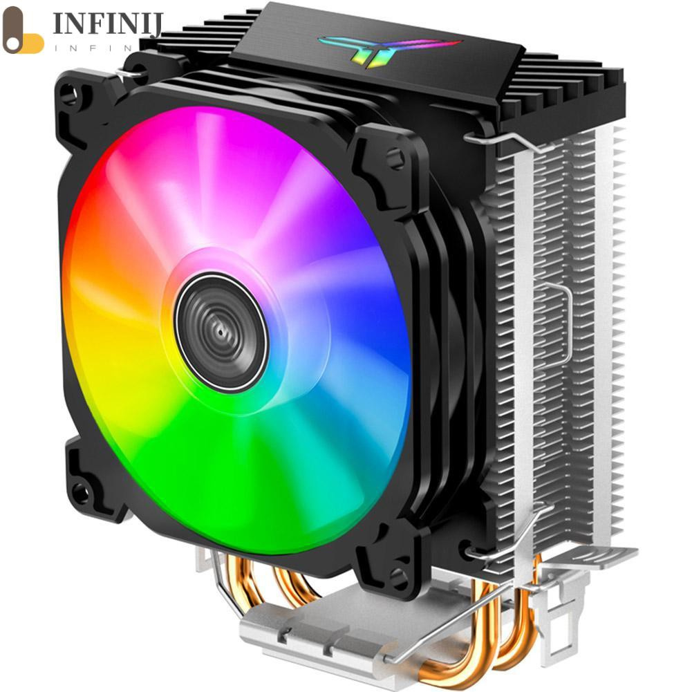 [infinij]喬思伯CR1200 塔式雙熱管CPU散熱器 RGB自動燈效變化散熱風扇 支持Intel/AMD平臺