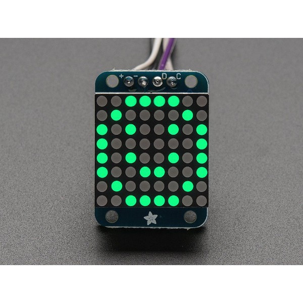 Mini 8x8 LED Matrix w/I2C Backpack