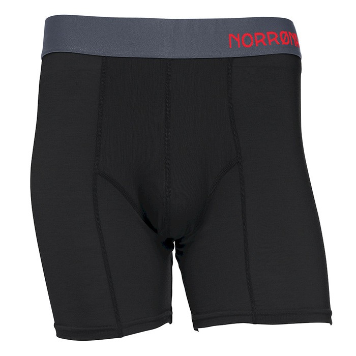 【Norrona 老人頭 挪威】wool Boxer美麗諾羊毛排汗內褲 男款 高貴黑 (2705-16-7718)