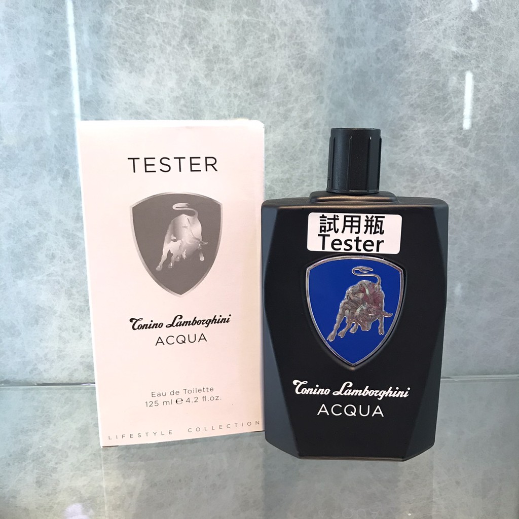 TESTER香水💕💕 Lamborghini Acqua 藍寶堅尼水能量男性淡香水 125ml
