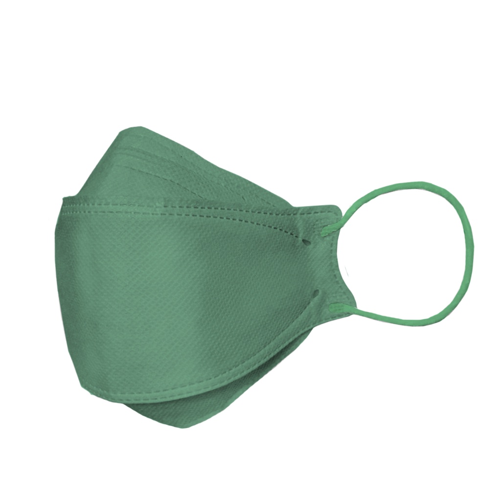 🤘台灣製(MD鋼印) 釩泰 魚型-綠 成人4D醫用口罩(20入/盒)