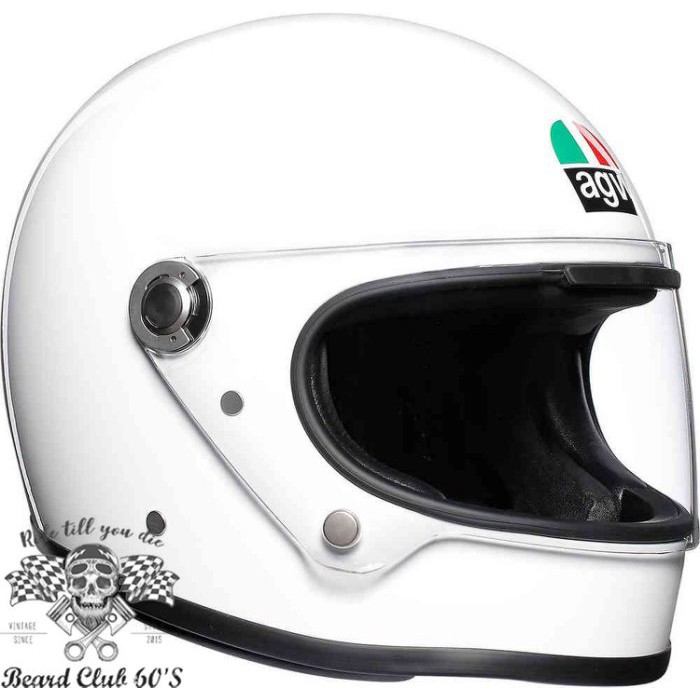♛大鬍子俱樂部♛ AGV ® Legends X3000 復古 經典 街車 全罩 安全帽 白色