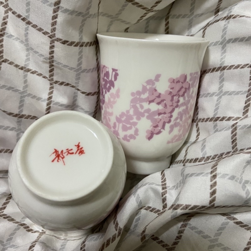 僅拆封拍照/郭元益茶杯12入組 禮杯 小杯子 陶瓷杯 粉色 茶具