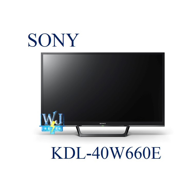 【暐竣電器】SONY 新力 KDL-40W660E 40型 高畫質 液晶電視 原廠公司貨 KDL40W660E