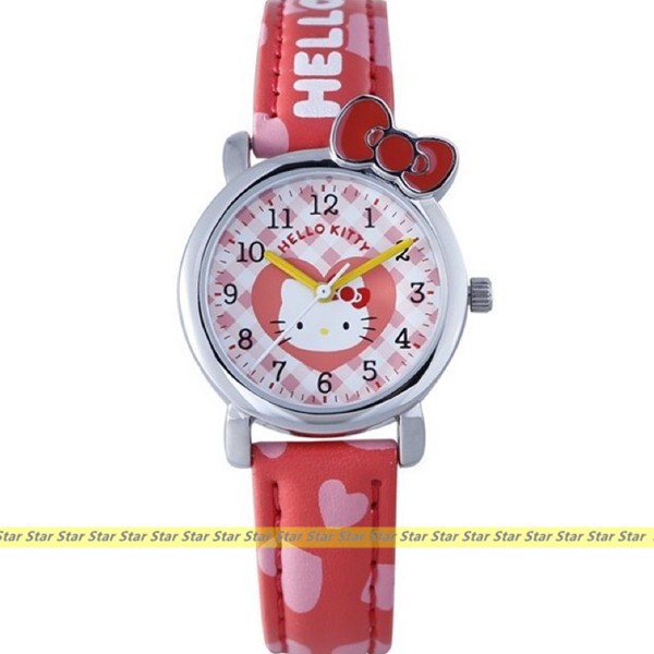 ＊星光鐘錶＊ Hello Kitty手錶 三麗鷗正版授權【凱蒂貓蝴蝶結戀人手錶】(紅色) KT065
