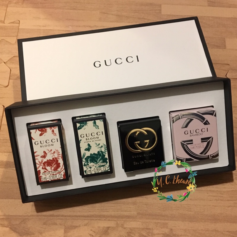 Y C L Heure 現貨 Gucci Bloom 香水禮盒組香水組 蝦皮購物