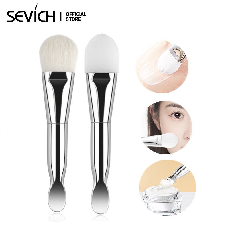 Sevich 面膜刷柔軟的頭髮矽膠刷護膚美容工具